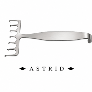 Coronal Brow Lift 7 Prongs Retractor - 18 cm