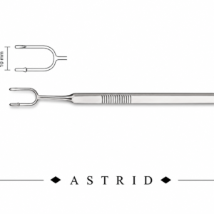 Cottle Alar And Skin Hook, 14cm, 2 Prongs 5X10mm – (Right Sharp Prong and Left Ball-Type Blunt Prong)