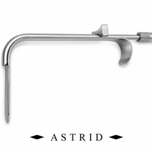Aston Submental SS Retractor, 5-1/4 in (13.5cm) Handle, 18 X 60mm Tapered Blade With Fiber-Optics