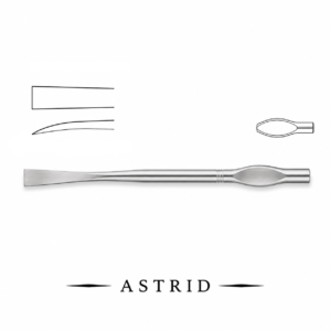 Walter Osteotome - 19cm, 6mm - Curved