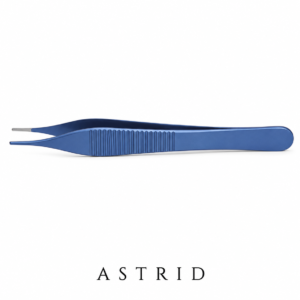 Adson Forceps, Serrated, Titanium-BlueLine