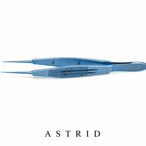 Castroviejo Suture Forceps, 1X2 Teeth, 0.3mm Tip, Titanium-BlueLine