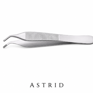 Adson Brown Delicate Tissue Forceps, 9X9 Teeth, Curved